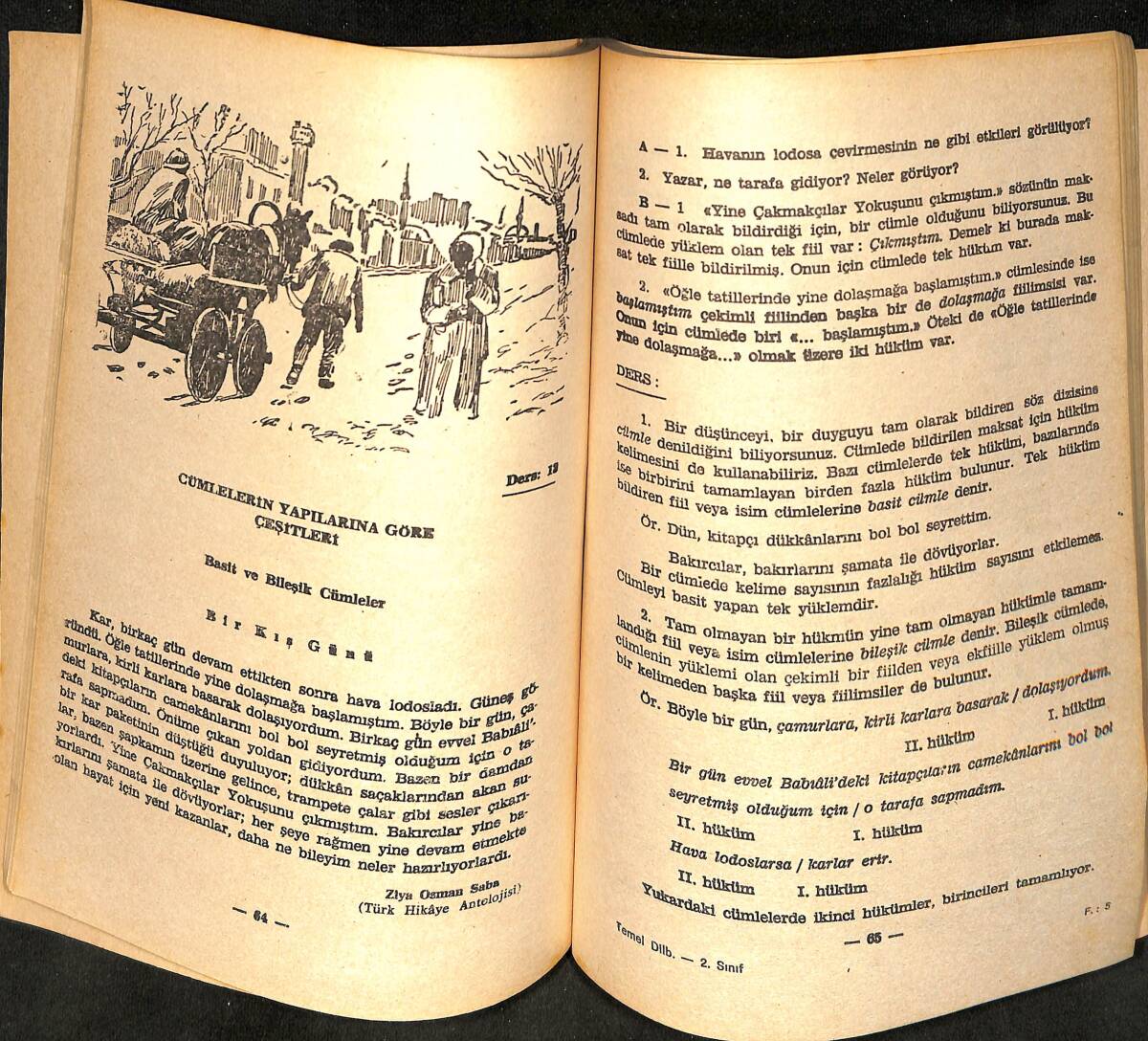 1980's Ortaokul 2.Sınıf Temel Dil Bilgisi NDR99919 - 2