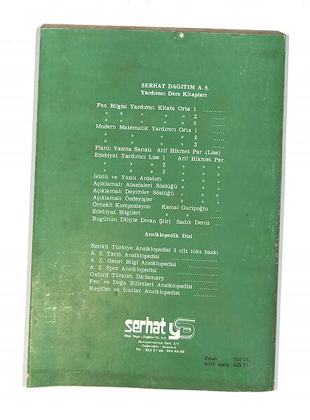 1980's Ortaokul 3.Sınıf Türkçe Yardımcı Ders Kitabı NDR99758 - 3