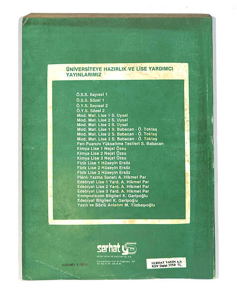 1980's ÖSS-ÖYS Birinci Ve İkinci Aşama Sınavlarına Hazırlık Fizik Kitabı NDR99784 - 3