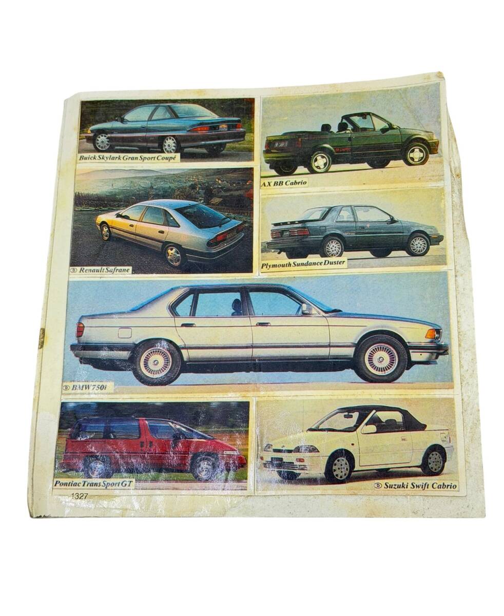 1980's Renault Safrane-BMW 750i-Pontiac TransSport GT-Suzuki Swift Cabrio 7'li Sticker Çıkartma AKS2028 - 1