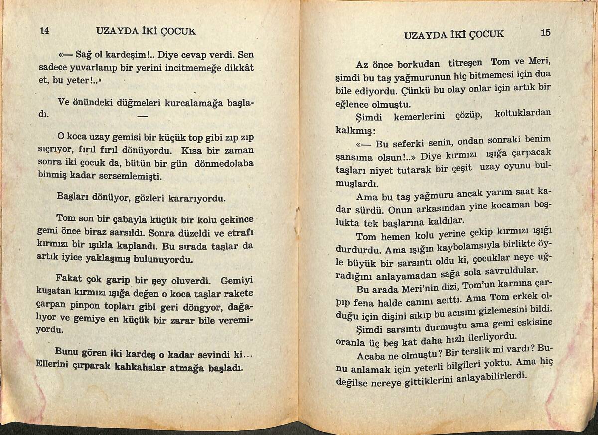 1980's Resimli Güzel Çocuk Hikayeleri 26 – Uzayda İki Çocuk NDR101814 - 2