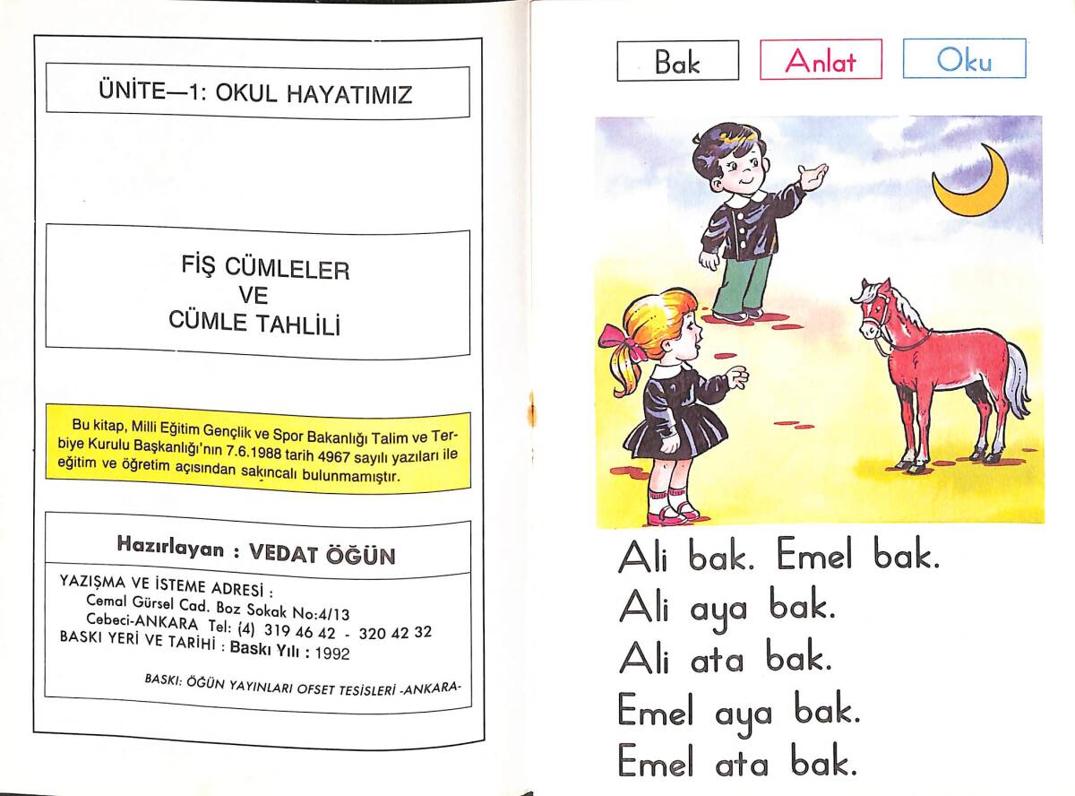 1980's Son Programa Göre Ünitelere Uygun İlk Okuma 1 - Süper Ali Okula Gidiyor NDR101163 - 2