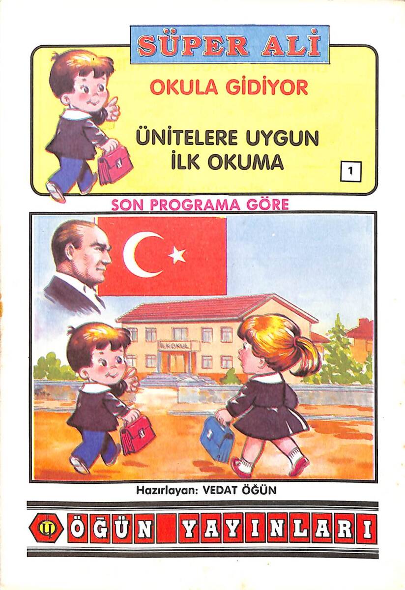 1980's Son Programa Göre Ünitelere Uygun İlk Okuma 1 - Süper Ali Okula Gidiyor NDR101163 - 4