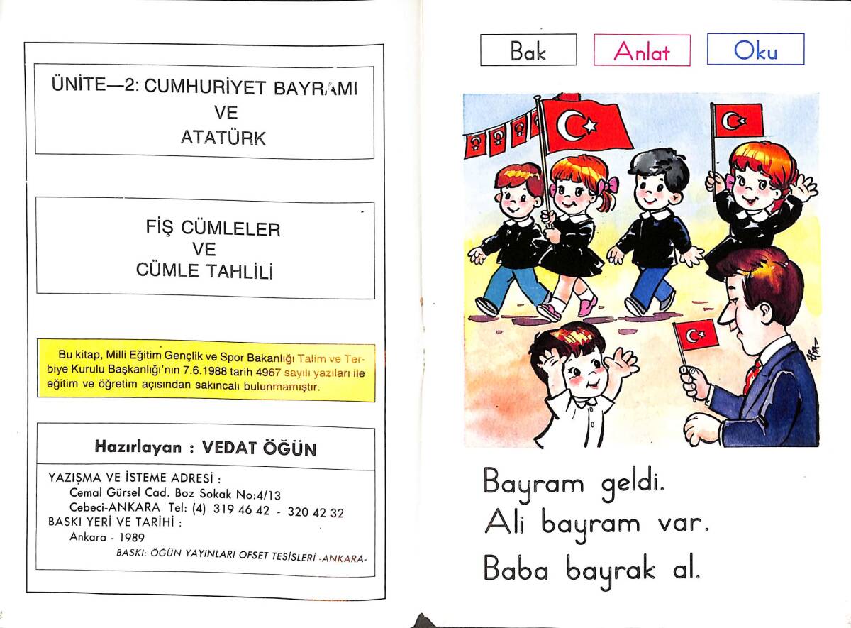 1980's Son Programa Göre Ünitelere Uygun İlk Okuma 2 - Süper Ali Bayramı Kutluyor NDR101162 - 2