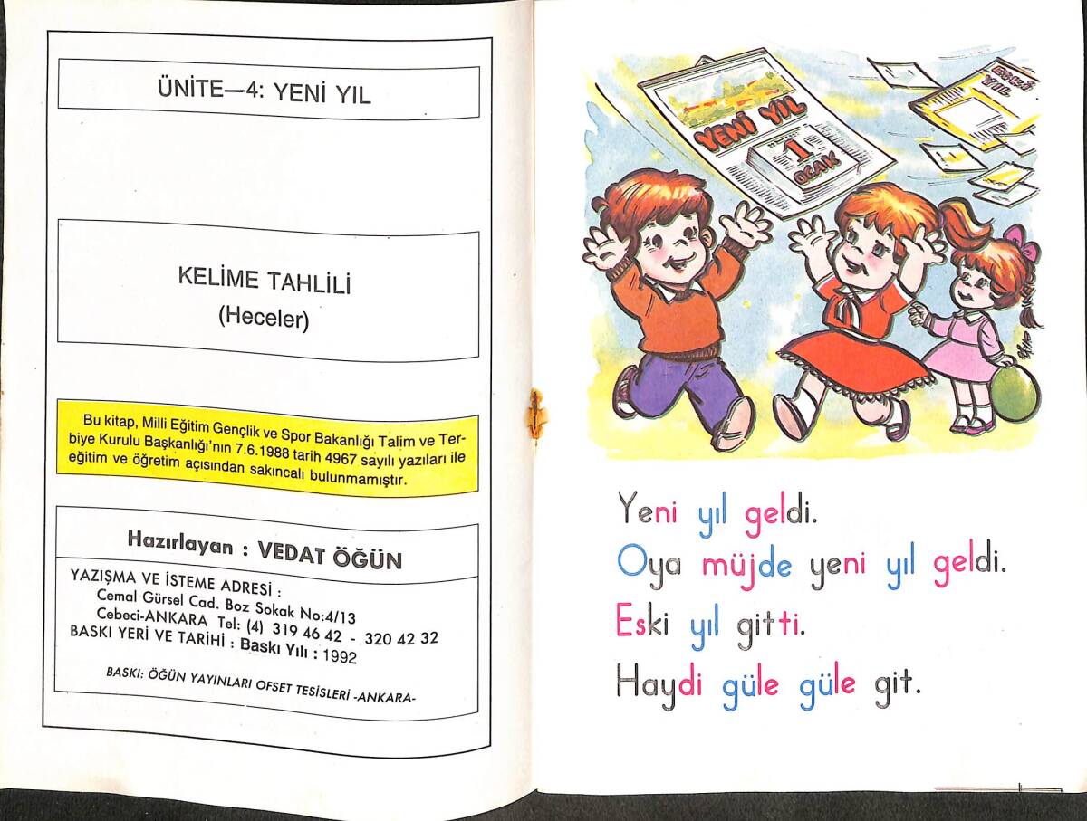 1980's Son Programa Göre Ünitelere Uygun İlk Okuma 5 - Süper Ali Yeni Yılı Kutluyor NDR101161 - 2