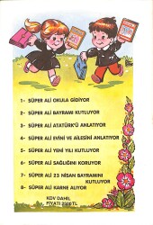 1980's Son Programa Göre Ünitelere Uygun İlk Okuma 7 - Süper Ali 23 Nisan Bayramını Kutluyor NDR101165 - 3