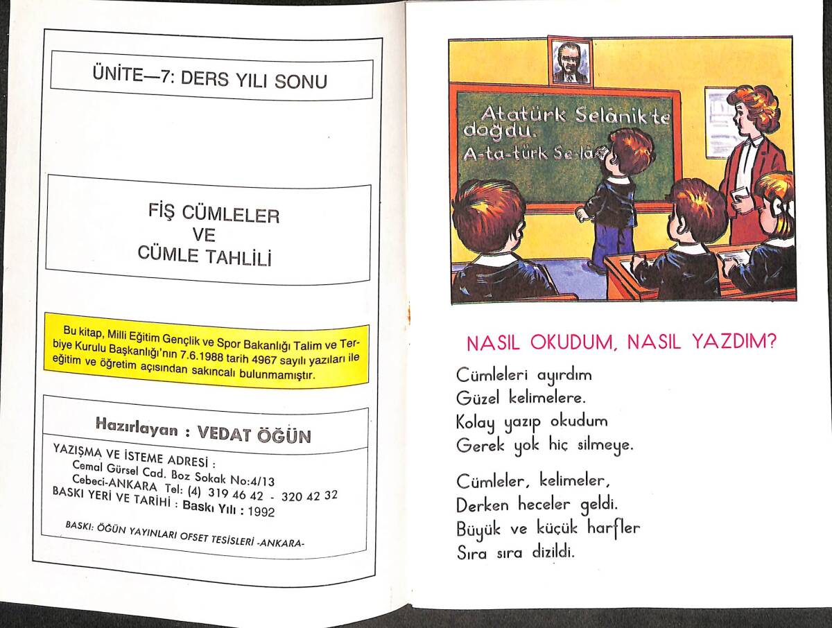 1980's Son Programa Göre Ünitelere Uygun İlk Okuma 8 - Süper Ali Karne Alıyor NDR101166 - 2