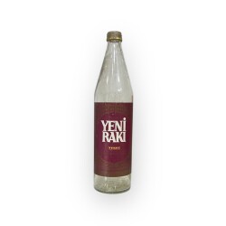 1980s Tekel Yeni Rakı Kırmızı Etiket 70cl 1800 Lira Boş Şişe #AOB5142 - 2