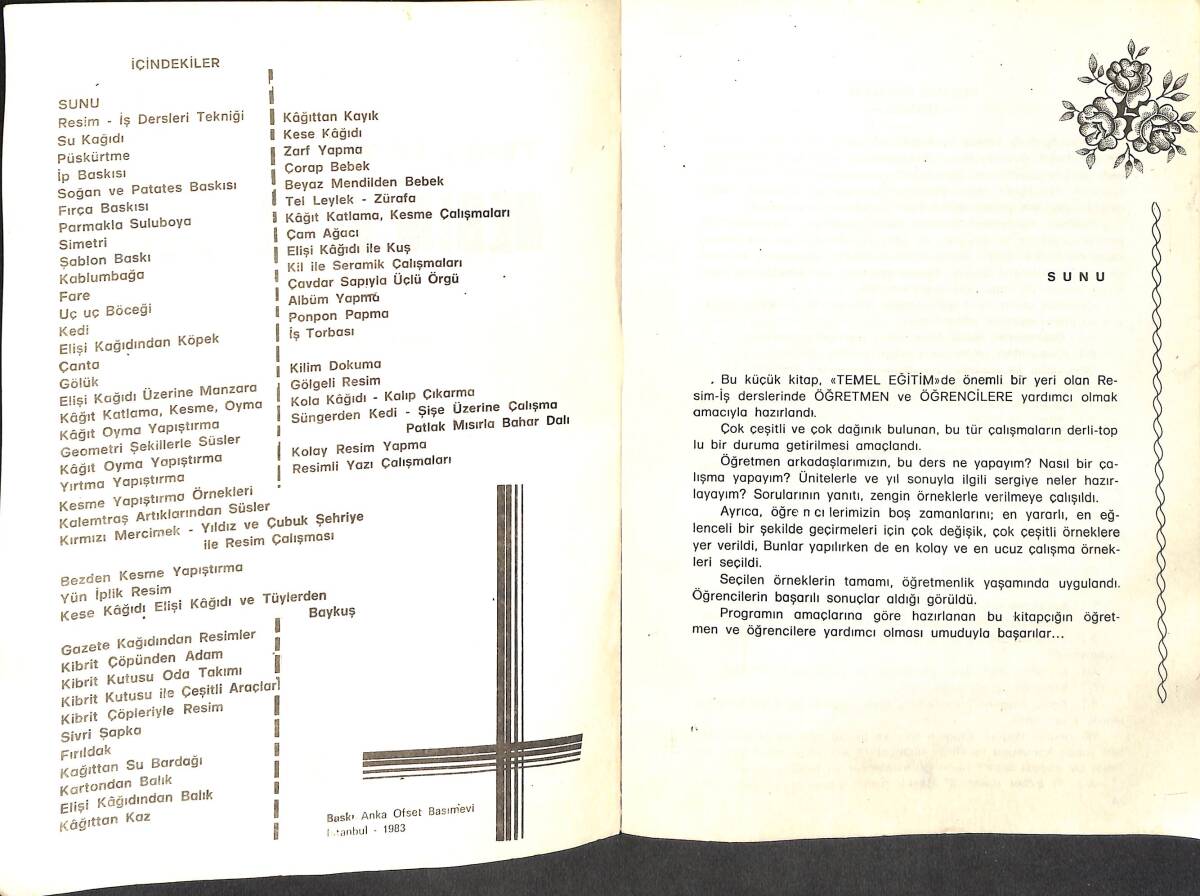 1980's Temel Eğitimde Uygulamalı Resim ve El İşleri NDR100187 - 2