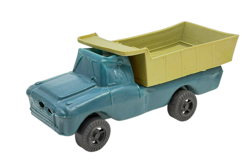 1960's Üfleme Plâstik Oyuncak Damperli Kamyon AOB5386 - 1