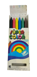 1980's Türk Malı Çavuşoğlu 6'lı Pastel Boya Seti (Kullanılmamış) AOB5098 - Gökçekoleksiyon