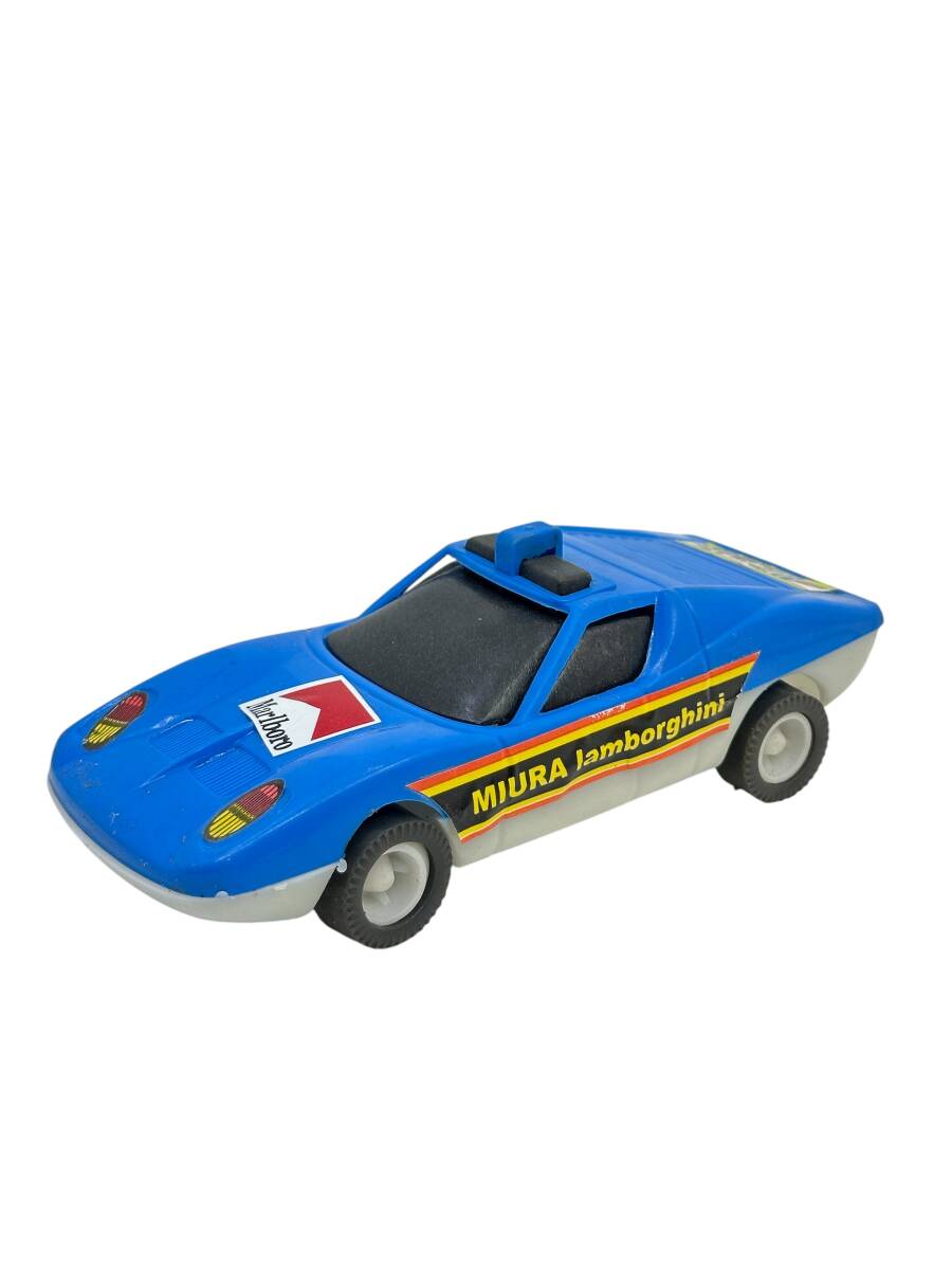 1980's Türk Malı Enhoş Plâstik Oyuncak Miura Lamborghini Yarış Aracı (Sıfır Ürün) AOB4594 - 1