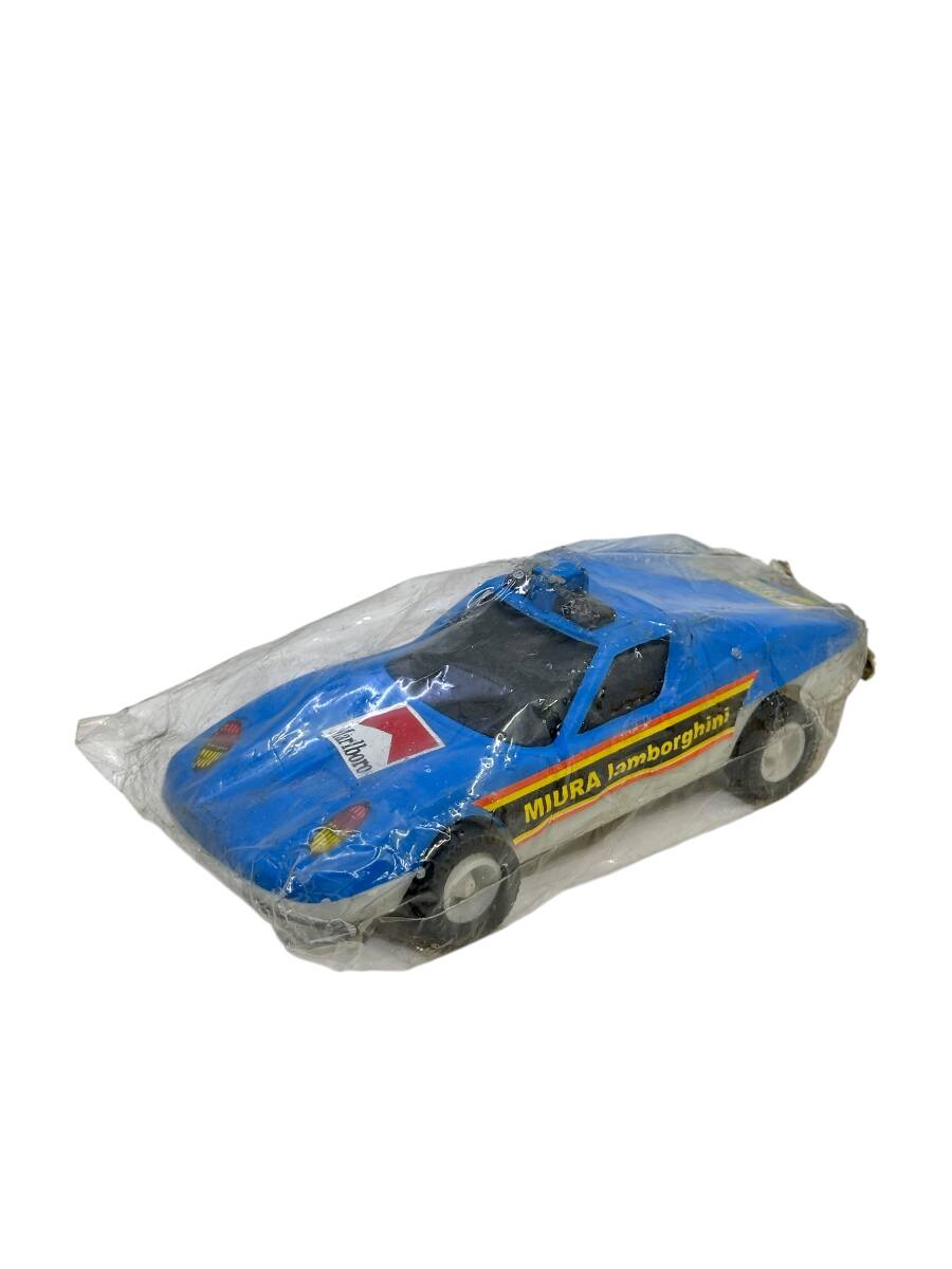 1980's Türk Malı Enhoş Plâstik Oyuncak Miura Lamborghini Yarış Aracı (Sıfır Ürün) AOB4594 - 2