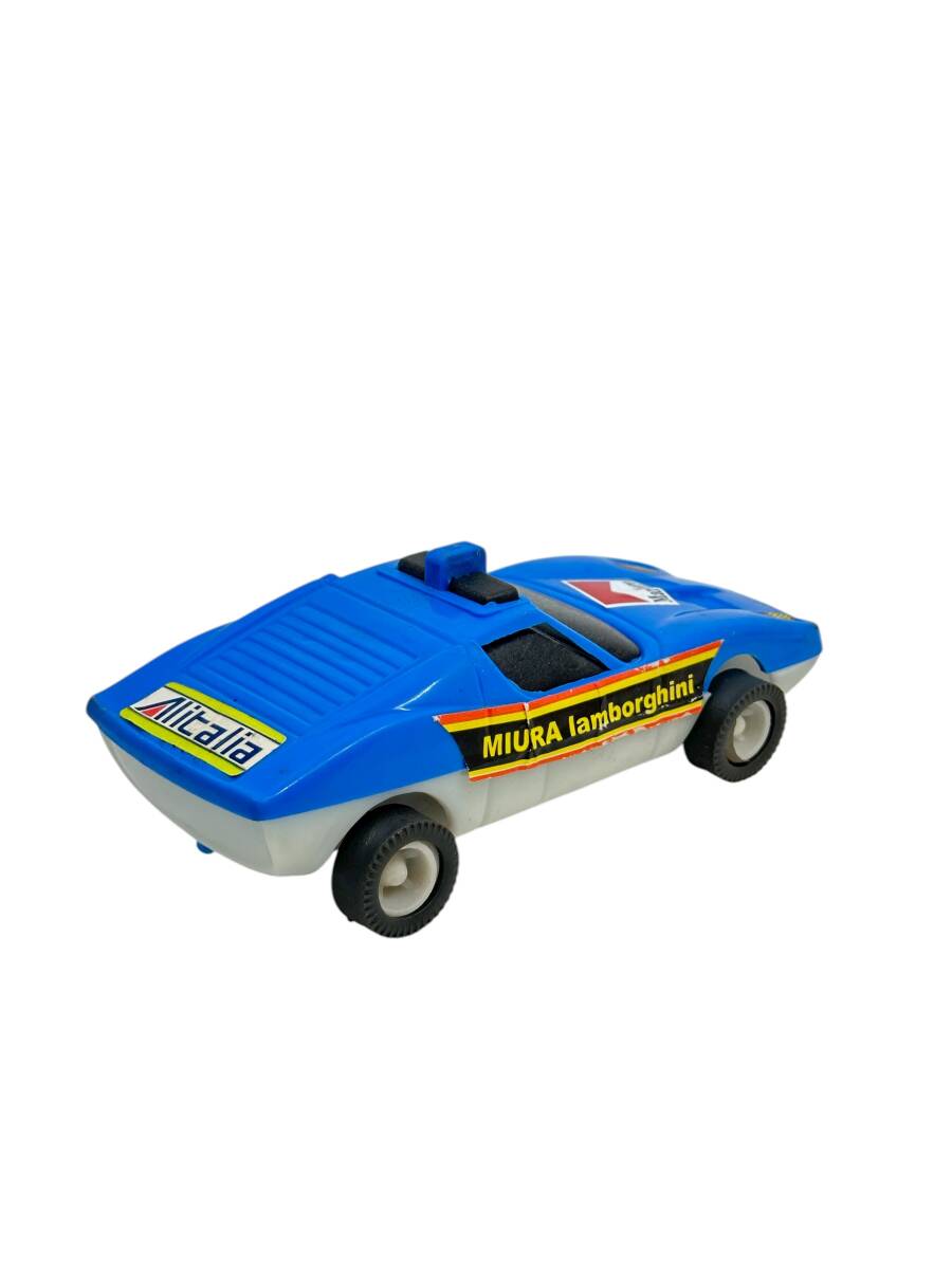 1980's Türk Malı Enhoş Plâstik Oyuncak Miura Lamborghini Yarış Aracı (Sıfır Ürün) AOB4594 - 5