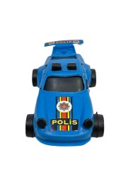 1980's Türk Malı Enhoş Plâstik Oyuncak Polis Aracı (Sıfır Ürün) AOB4577 - 3