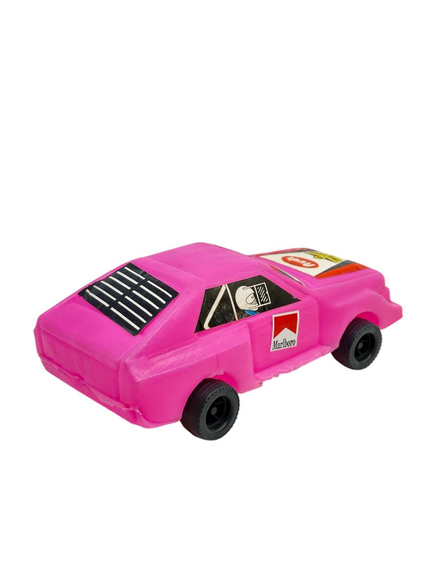 1980's Türk Malı Enhoş Üfleme Plâstik Oyuncak Audi Ralli Aracı (Sıfır Ürün) AOB4583 - 5