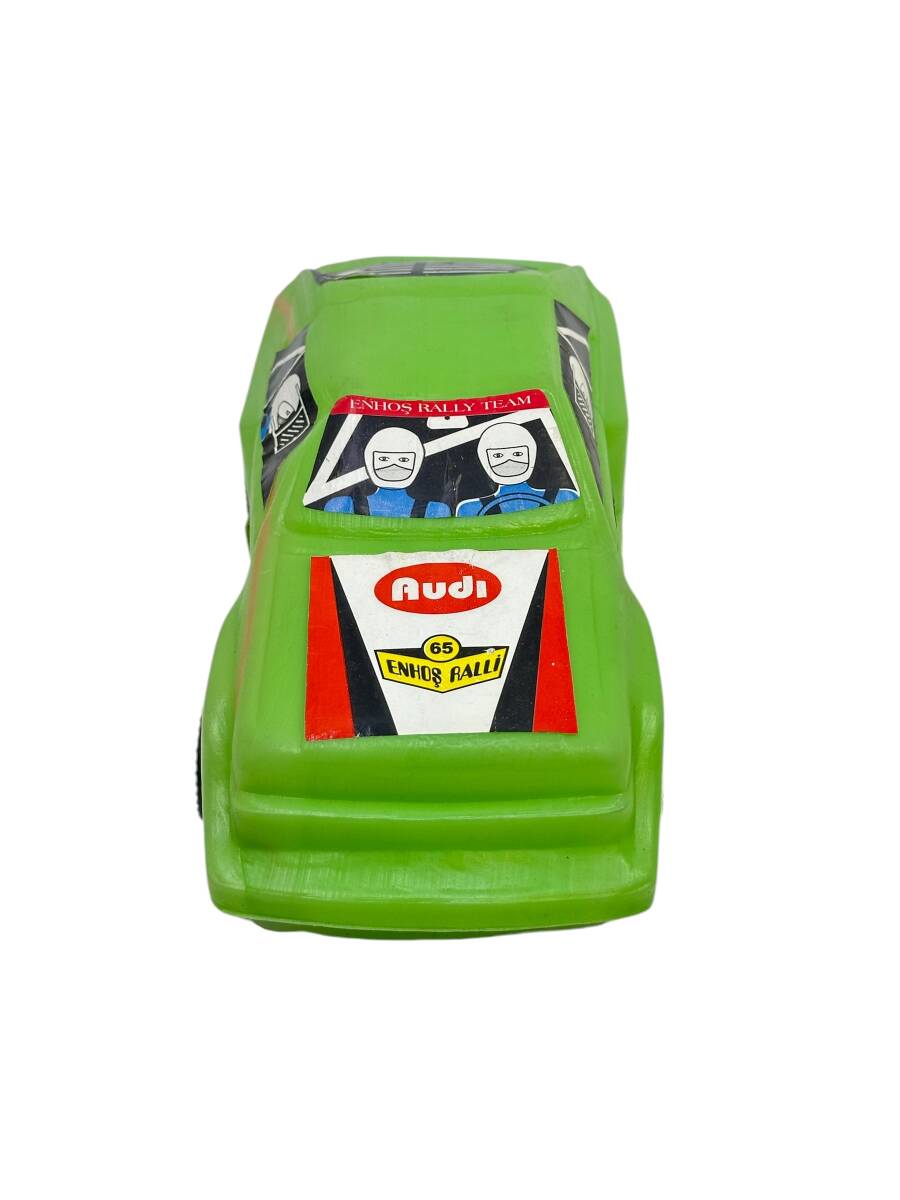1980's Türk Malı Enhoş Üfleme Plâstik Oyuncak Audi Ralli Aracı (Sıfır Ürün) AOB4584 - 3