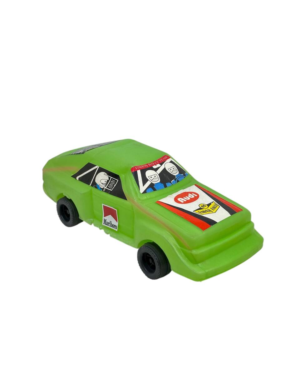 1980's Türk Malı Enhoş Üfleme Plâstik Oyuncak Audi Ralli Aracı (Sıfır Ürün) AOB4584 - 4