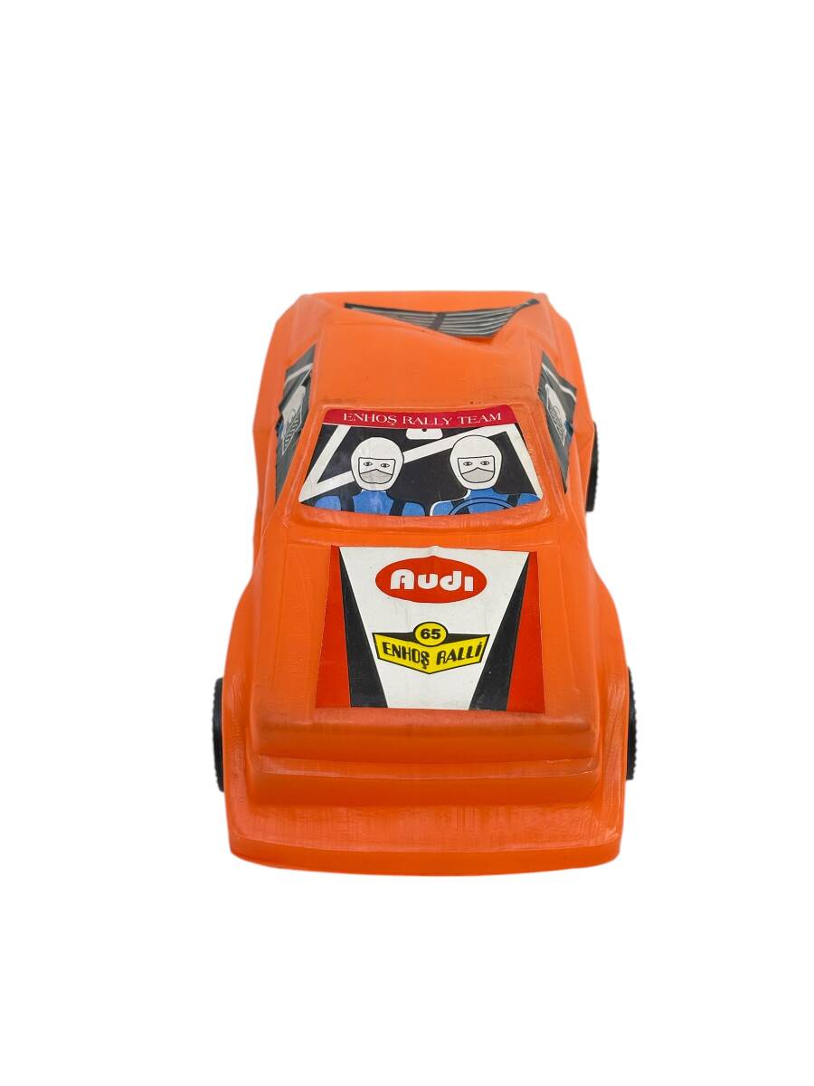 1980's Türk Malı Enhoş Üfleme Plâstik Oyuncak Audi Ralli Aracı (Sıfır Ürün) AOB4585 - 3