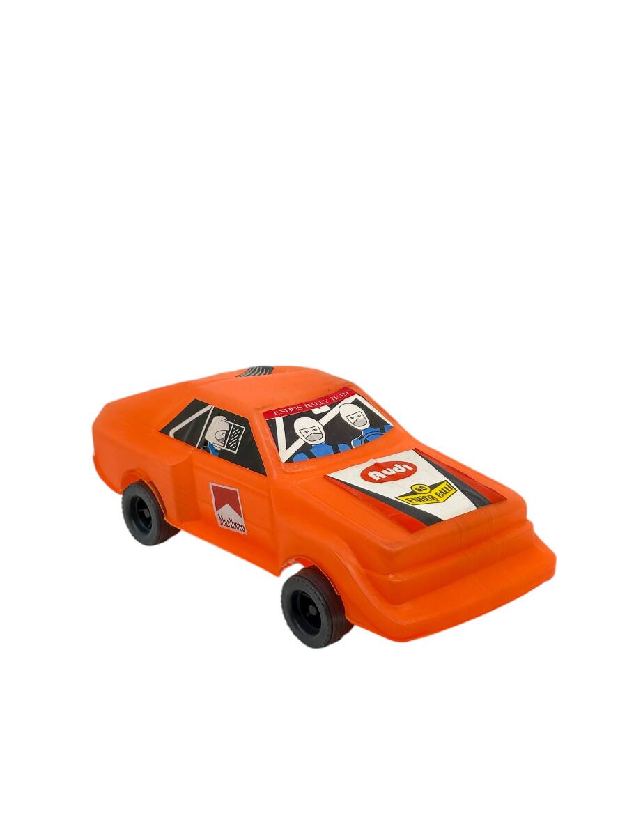 1980's Türk Malı Enhoş Üfleme Plâstik Oyuncak Audi Ralli Aracı (Sıfır Ürün) AOB4585 - 4