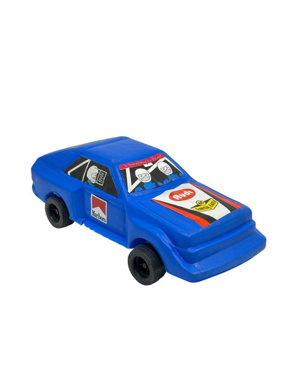 1980's Türk Malı Enhoş Üfleme Plâstik Oyuncak Audi Ralli Aracı (Sıfır Ürün) AOB4586 - 4