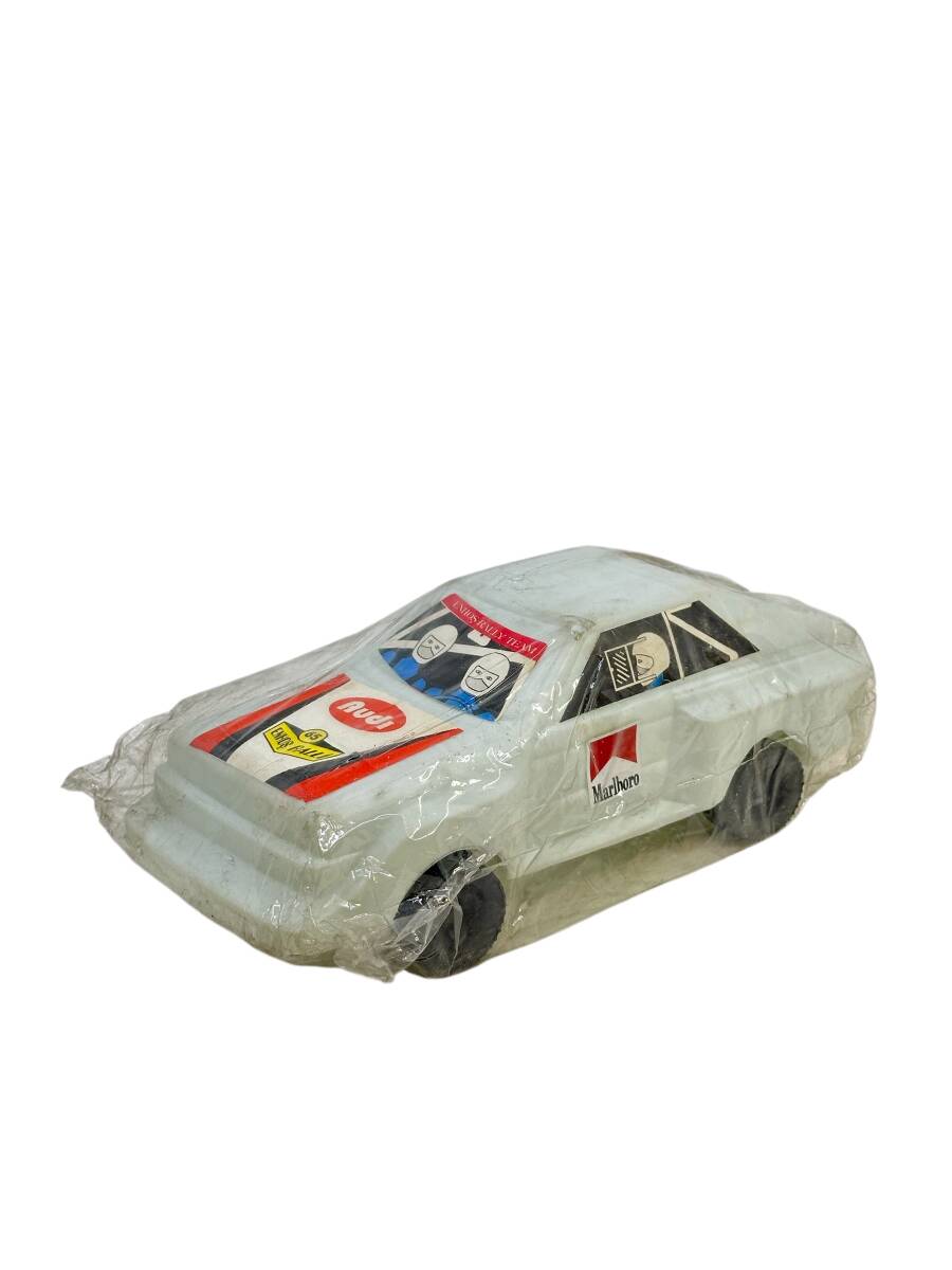 1980's Türk Malı Enhoş Üfleme Plâstik Oyuncak Audi Ralli Aracı (Sıfır Ürün) AOB4587 - 2