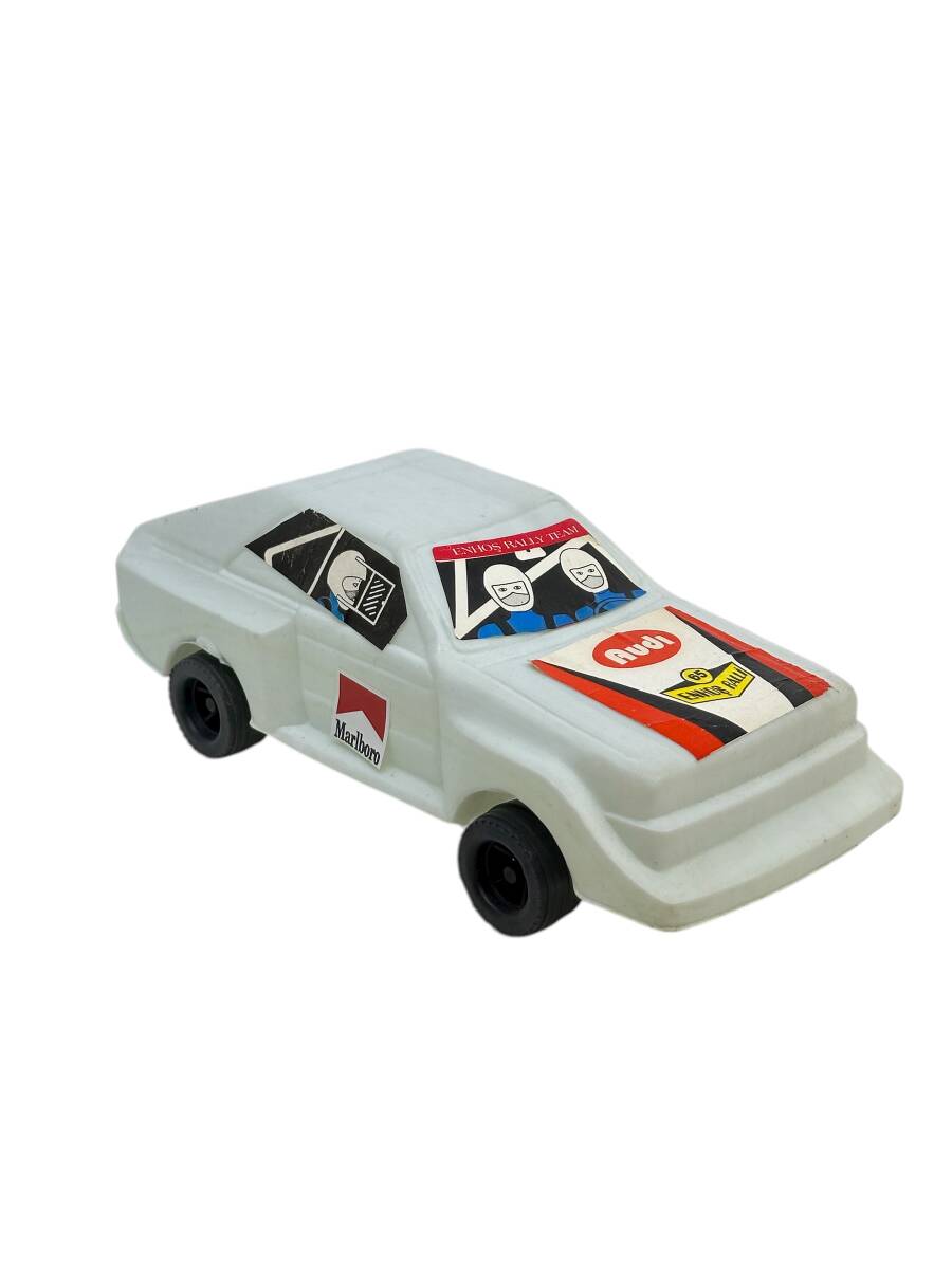 1980's Türk Malı Enhoş Üfleme Plâstik Oyuncak Audi Ralli Aracı (Sıfır Ürün) AOB4587 - 4
