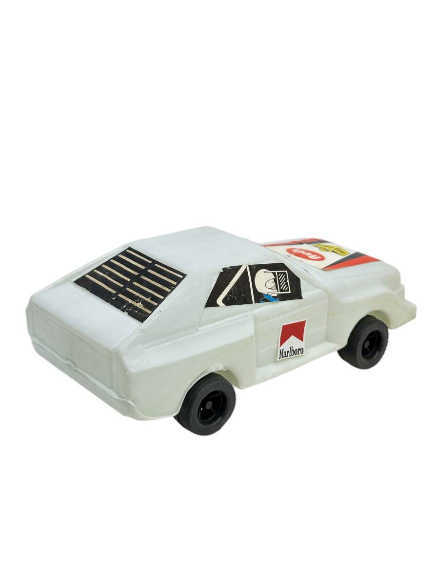 1980's Türk Malı Enhoş Üfleme Plâstik Oyuncak Audi Ralli Aracı (Sıfır Ürün) AOB4587 - 5