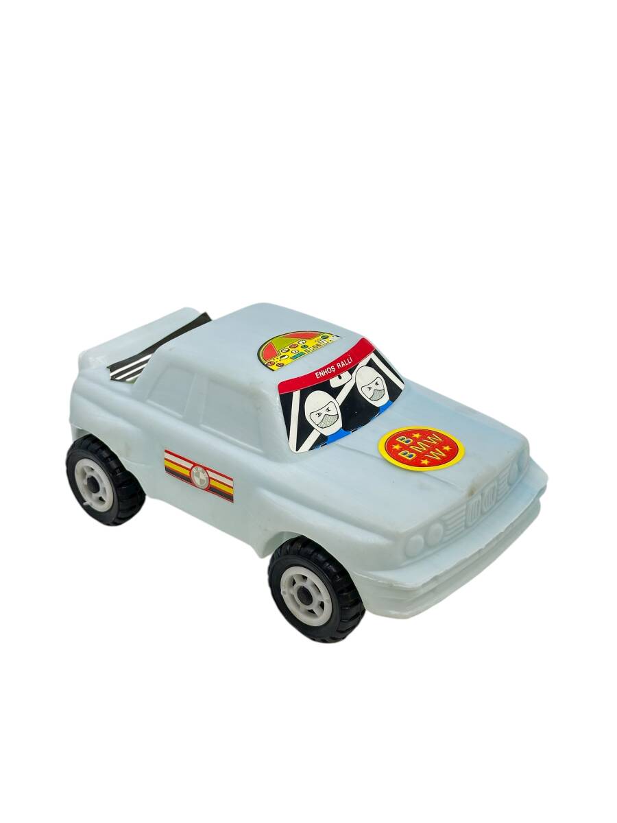 1980's Türk Malı Enhoş Üfleme Plâstik Oyuncak BMW Ralli Aracı (Sıfır Ürün) AOB4582 - 4