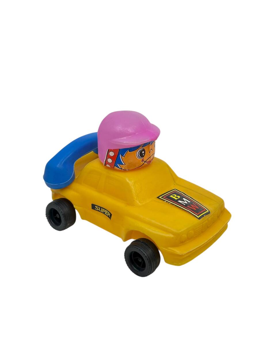 1980's Türk Malı Enhoş Üfleme Plâstik Oyuncak Telefonlu BMW Turbo Yarış Aracı (Sıfır Ürün) AOB4567 - 4