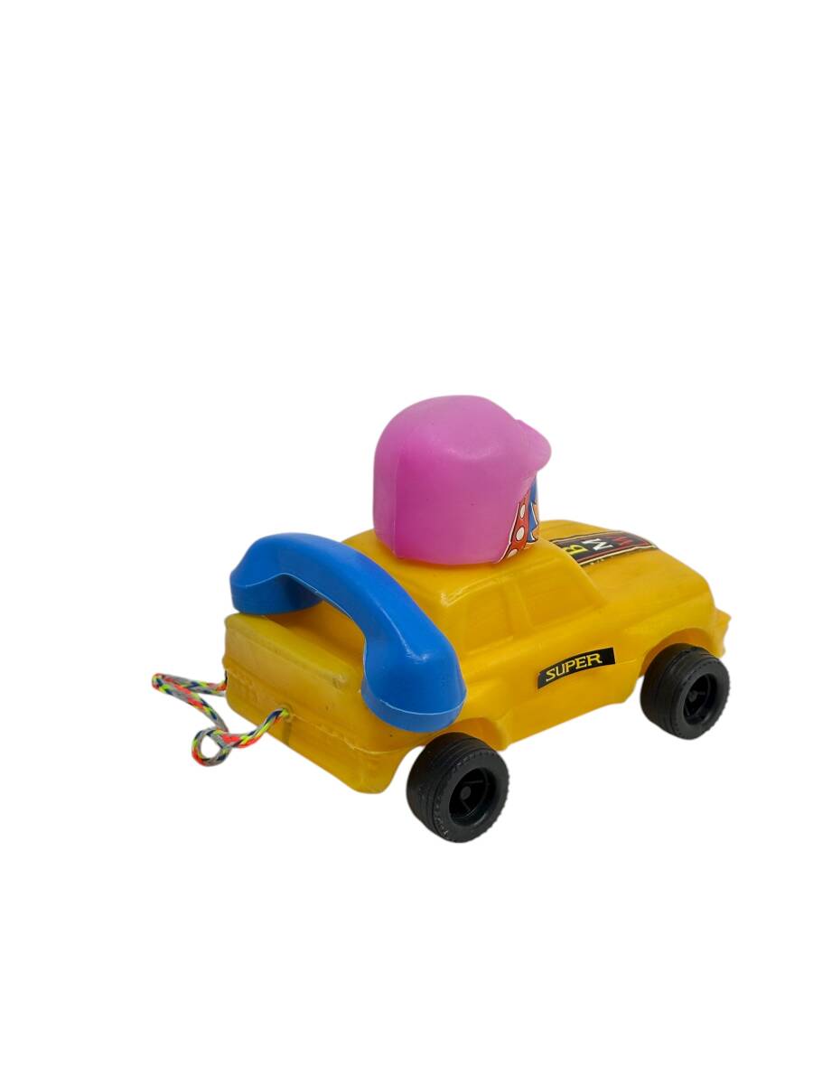 1980's Türk Malı Enhoş Üfleme Plâstik Oyuncak Telefonlu BMW Turbo Yarış Aracı (Sıfır Ürün) AOB4567 - 5