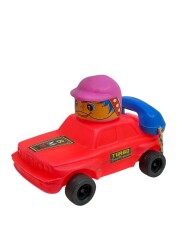 1980's Türk Malı Enhoş Üfleme Plâstik Oyuncak Telefonlu BMW Turbo Yarış Aracı (Sıfır Ürün) AOB4568 - 8