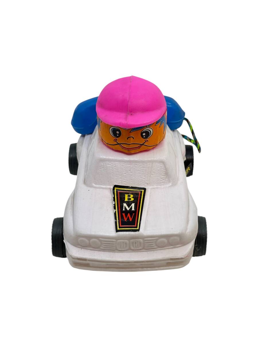 1980's Türk Malı Enhoş Üfleme Plâstik Oyuncak Telefonlu BMW Turbo Yarış Aracı (Sıfır Ürün) AOB4570 - 3