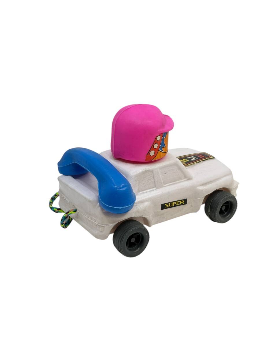 1980's Türk Malı Enhoş Üfleme Plâstik Oyuncak Telefonlu BMW Turbo Yarış Aracı (Sıfır Ürün) AOB4570 - 5