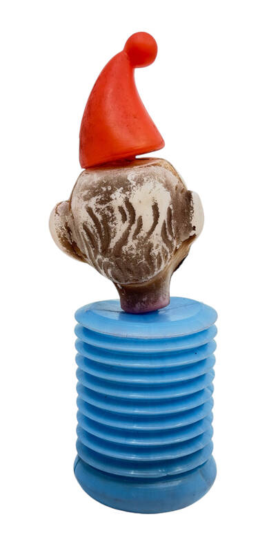 1980's Türk Malı Enhoş Üfleme Plâstik Sevimli Topak Akordiyonlu Oyuncak Palyaço (Sıfır Ürün) *Nadir* AOB5191 - 4