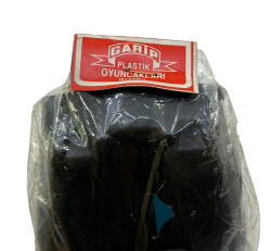 1980's Türk Malı Garip Üfleme Plâstik Oyuncak Kara Şimşek Araba (Sıfır Ürün) AOB6260 - 6