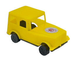1980's Türk Malı Güler Kabuk Plâstik Oyuncak Jeep Aracı (Sıfır Ürün) AOB5173 - 4