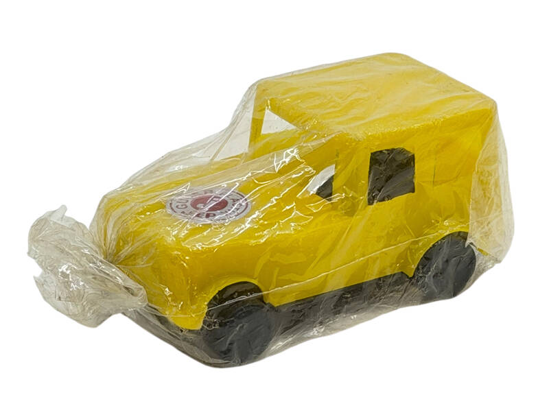 1980's Türk Malı Güler Kabuk Plâstik Oyuncak Jeep Aracı (Sıfır Ürün) AOB5173 - 2