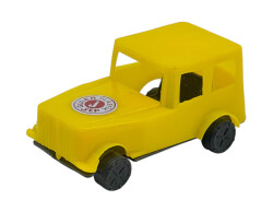 1980's Türk Malı Güler Kabuk Plâstik Oyuncak Jeep Aracı (Sıfır Ürün) AOB5173 - 7