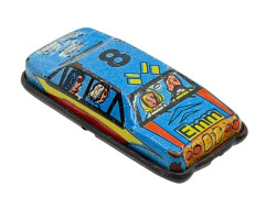 1980's Türk Malı Gürel Marka Teneke Oyuncak Mini Otomobil AOB5178 - 3