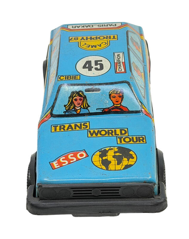 1980's Türk Malı Gürel Teneke Oyuncak VW Golf Araba AOB5190 - 2