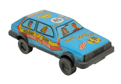 1980's Türk Malı Gürel Teneke Oyuncak VW Golf Araba AOB5190 - 3