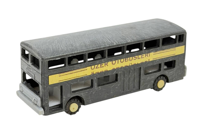 1980's Türk Malı Özer Plâstik Oyuncak Otobüs (Sıfır Ürün) *Ultra Nadir* AOB5171 - 1