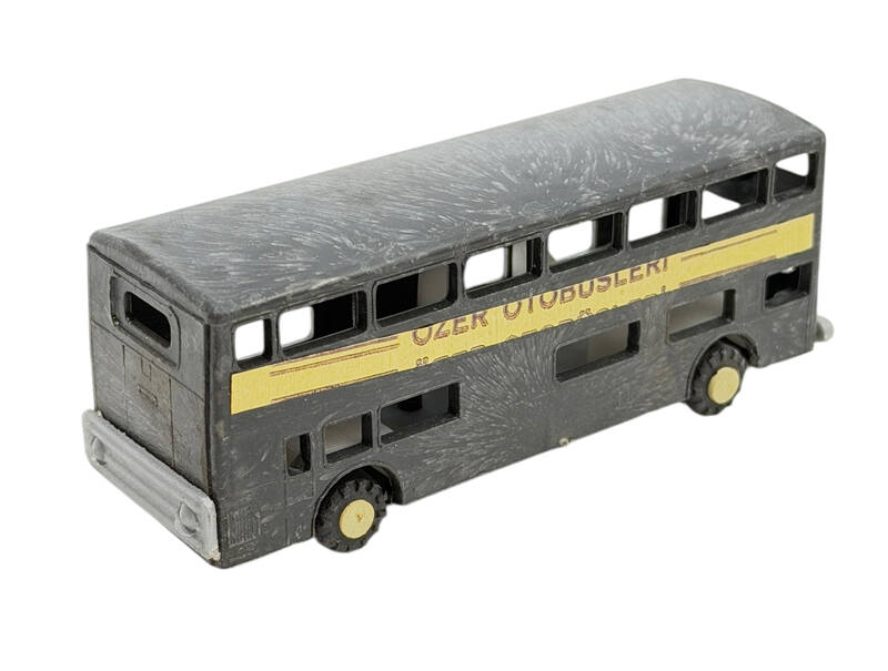 1980's Türk Malı Özer Plâstik Oyuncak Otobüs (Sıfır Ürün) *Ultra Nadir* AOB5171 - 4