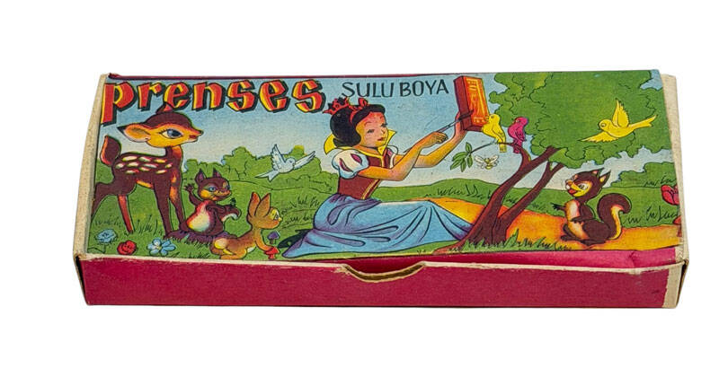 1980's Türk Malı Prenses Sulu Boya (Kullanılmamış) AOB6291 - 4
