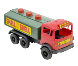 1980's Türk Malı Üçel Plâstik Oyuncak Petrol Ofisi&Shell Tanker Kamyonu AOB5103 - 3