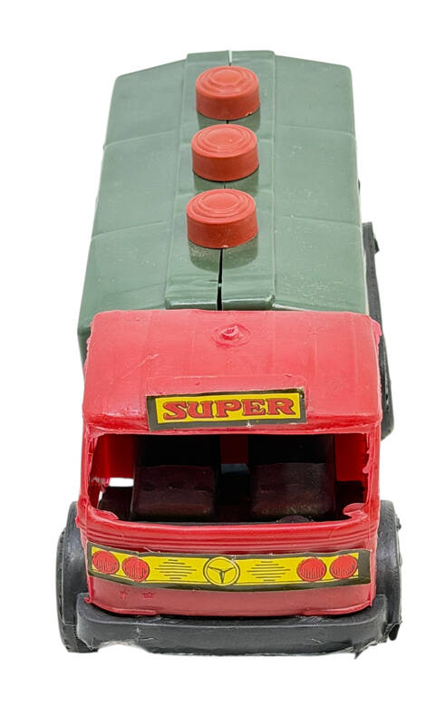 1980's Türk Malı Üçel Plâstik Oyuncak Petrol Ofisi&Shell Tanker Kamyonu AOB5103 - 2