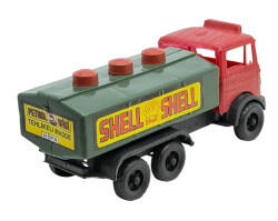 1980's Türk Malı Üçel Plâstik Oyuncak Petrol Ofisi&Shell Tanker Kamyonu AOB5103 - 4