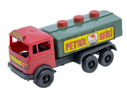 1980's Türk Malı Üçel Plâstik Oyuncak Petrol Ofisi&Shell Tanker Kamyonu AOB5103 - 6