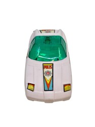 1980's Türk Malı Yalçın Üfleme Plâstik Oyuncak Polis Aracı (Sıfır Ürün) AOB4571 - 3